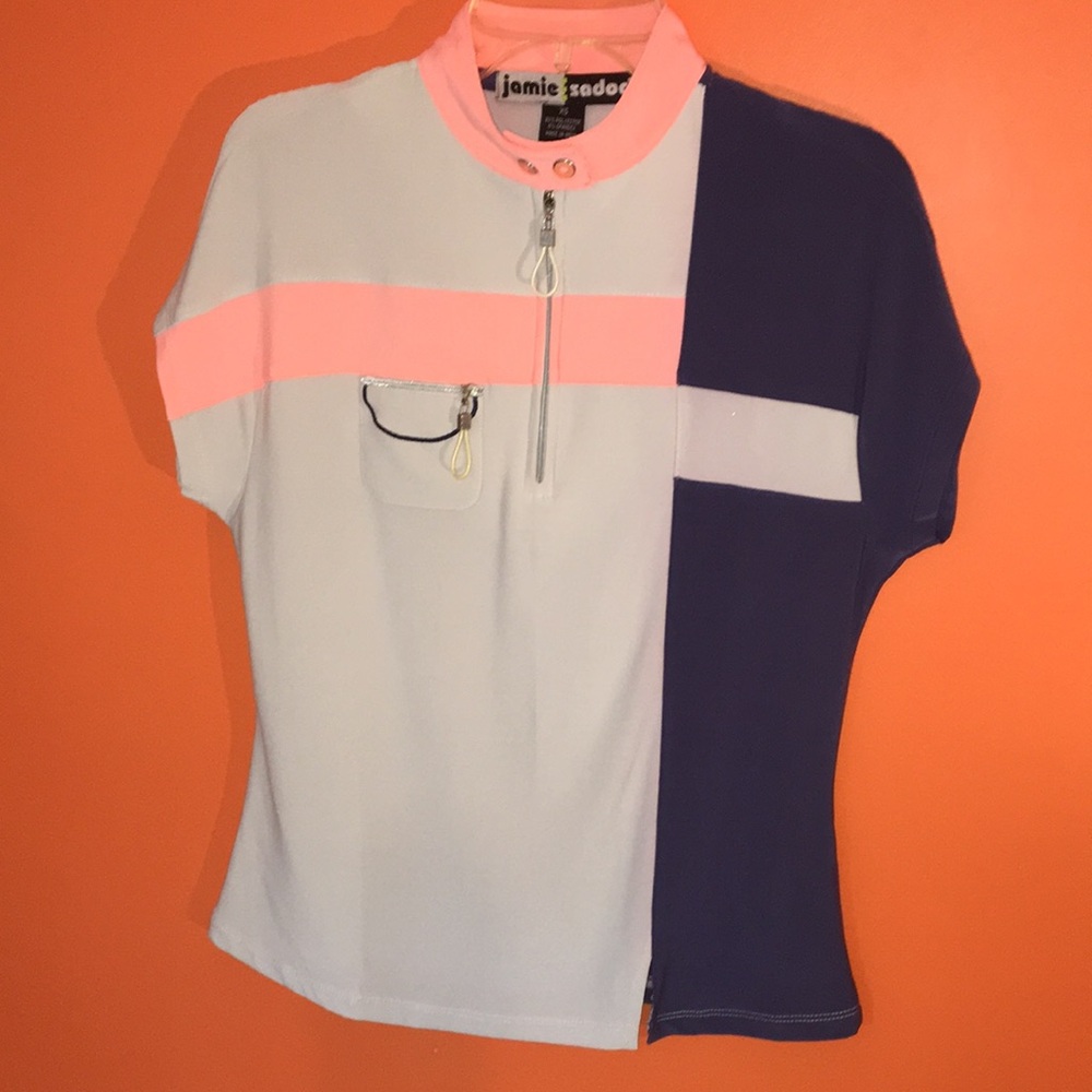 Jamie Sadock Colorblock Women's Top Size XS 0/2 Golf Tennis Pickleball Shirt